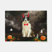Border Collie Hond in Halloween Kostuum Deurmat (Voorkant)