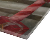 Border Collie Hond in Sneeuw Kerstmis Snijplank (Hoek)