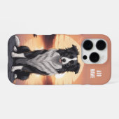 Border Collie Hond iPhone Hoesje (Achterkant horizontaal)