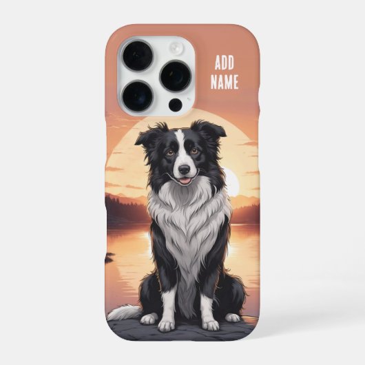Border Collie Hond iPhone Hoesje (Achterkant)