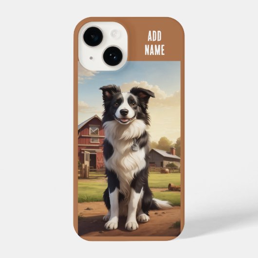 Border Collie Hond iPhone Hoesje (Achterkant)