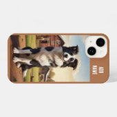 Border Collie Hond iPhone Hoesje (Achterkant horizontaal)