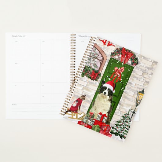 Border Collie Hond Kerstmis Planner (Display)
