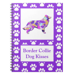 Border Collie Hond Kisses Silhouette Leuke PPY&B Notitieboek
