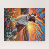 Border Collie-hond Legpuzzel (Horizontaal)