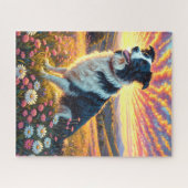 Border Collie Hond Legpuzzel (Horizontaal)