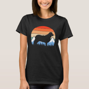 Border Collie Hond Mam Hond Papa Hond Retro T-shirt