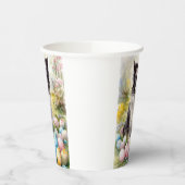 Border Collie Hond met Paaseieren Vakantie Papieren Bekers (Links)