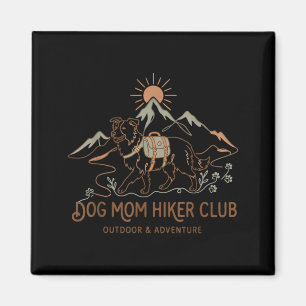 Border Collie Hond Moeder Wandelaar Club Moederdag Magneet