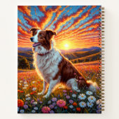 Border Collie Hond Notitieboek (Achterkant)