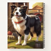 Border Collie Hond Notitieboek (Achterkant)