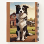 Border Collie Hond Notitieboek (Achterkant)