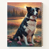 Border Collie Hond Notitieboek (Achterkant)