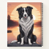 Border Collie Hond Notitieboek (Achterkant)