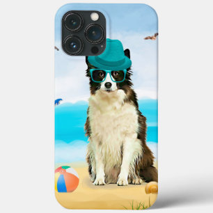 Border Collie-hond op het strand Case-Mate iPhone Case