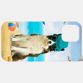 Border Collie-hond op het strand Case-Mate iPhone Case (Achterkant (horizontaal))
