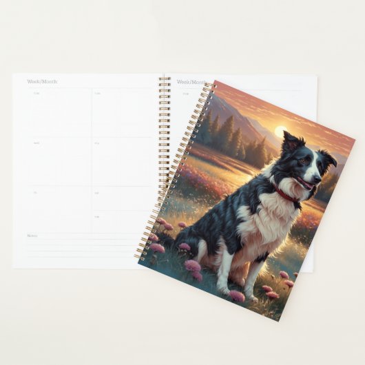 Border Collie Hond Planner (Display)