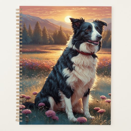 Border Collie Hond Planner (Voorkant)