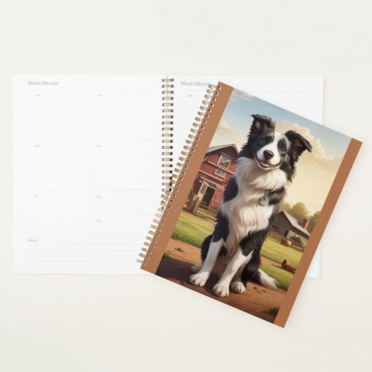 Border Collie Hond Planner (Display)