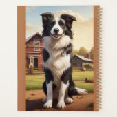 Border Collie Hond Planner (Achterkant)