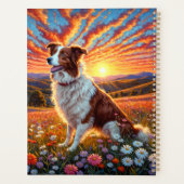 Border Collie Hond Planner (Achterkant)