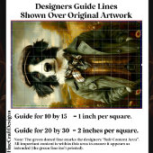 Border Collie Hond Portret Landschap CH3 Découpage Tissuepapier