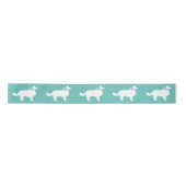 Border Collie Hond Puppy Satijnen Lint (Voorkant)
