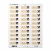 Border Collie Hond Retouradres Label (Full Sheet)