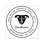 Border Collie Hond Retouradres Stempel Zelfinkt (Design)
