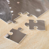 Border Collie Hond Rijden Motorfiets Kerstmis Legpuzzel (Zijkant)