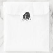 Border Collie Hond Ronde Sticker (Tas)