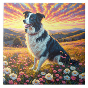 Border Collie Hond Tegeltje