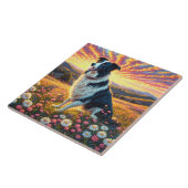 Border Collie Hond Tegeltje (Zijkant)