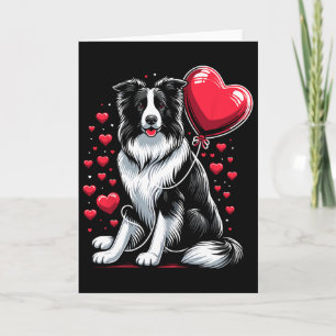 Border Collie Hond Valentijnsdag Hondeneigenaar Va Kaart