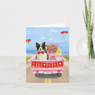 Border Collie Hond Valentijnsdag Vrachtwagen Hartj Kaart
