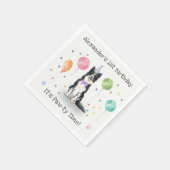 Border Collie Hond Verjaardagsfeestje Servet (Hoek)