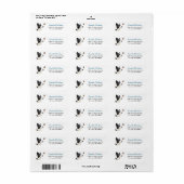 Border Collie Hond Vlinder Wonder Etiket (Full Sheet)