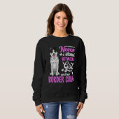 Border Collie-hond voor Border Collie-eigenaar voo Trui (Voorkant volledig)