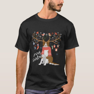 Border Collie hond voor de kerst T-shirt