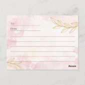 Border Collie-hond wenskaart Briefkaart (Achterkant)