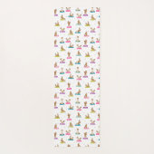 Border collie hond yoga yogamat (Achterkant)