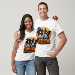 Border Collie Honden Halloween Jack O Lanterns T-shirt