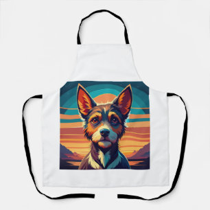 Border Collie honden shirt Schort