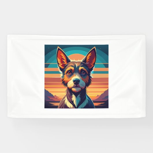 Border Collie honden T-shirt Spandoek (Horizontaal)