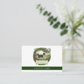 Border Collie-hondenbegeleider Aangepaste loyalite Visitekaartje (Staand voorkant)