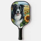 Border Collie Hondenliefhebber Pickleball Paddle (Achterkant)