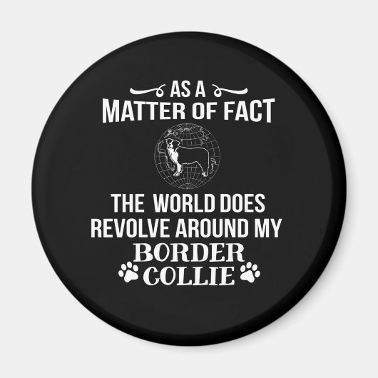 Border Collie Hondenras Love Magneet (Voorkant)