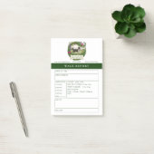 Border Collie-hondenuitlaatrapport Aangepaste Post Post-it® Notes (Kantoor)