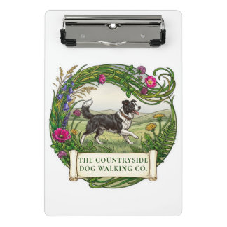 Border Collie Hondenuitlater Aangepaste Mini Klemb Klembord