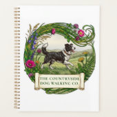 Border Collie Hondenuitlater Aangepaste Planner Ag (Voorkant)